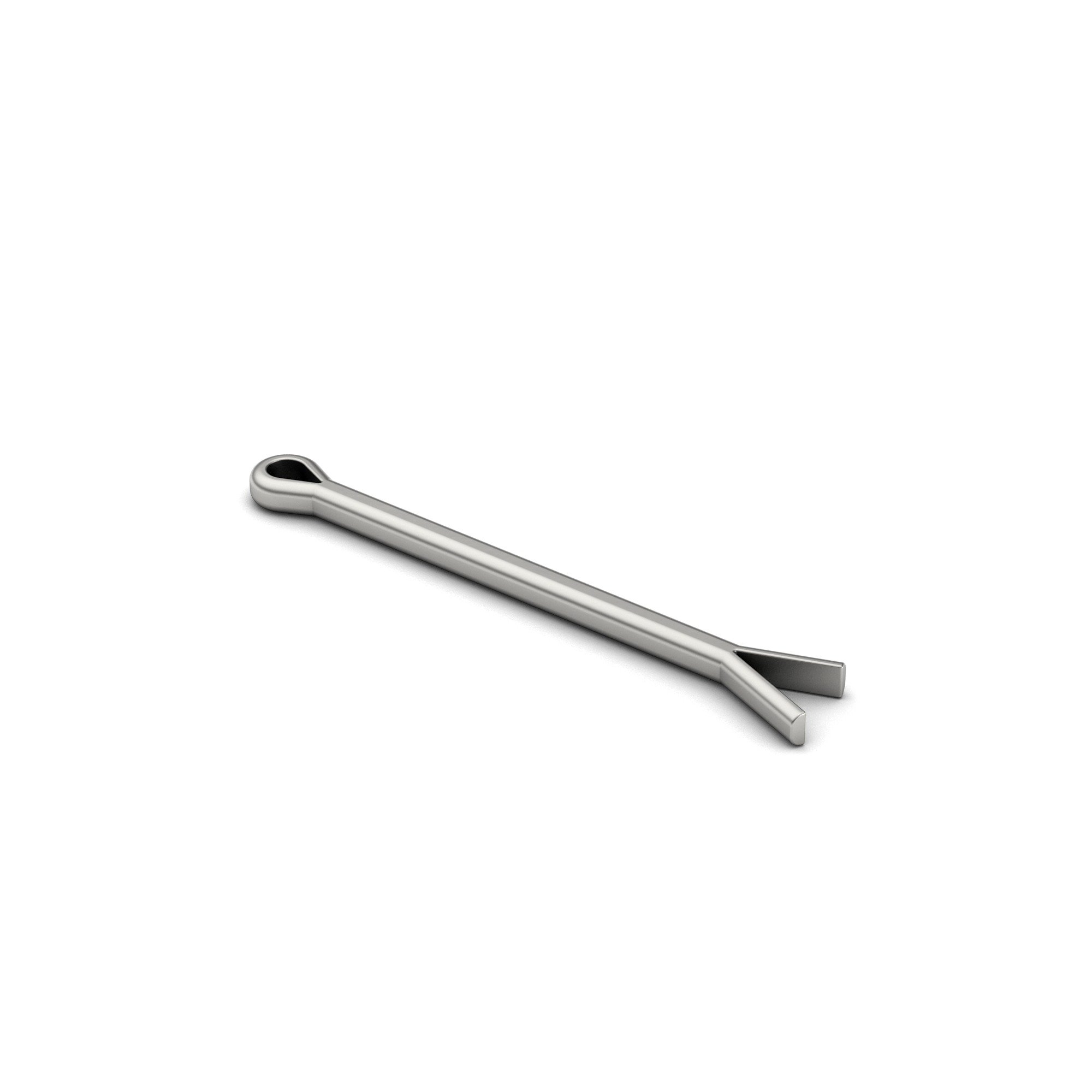 3/16x2 1/4 Carbon Steel Cotter Pin Extended Tip Plain Finish