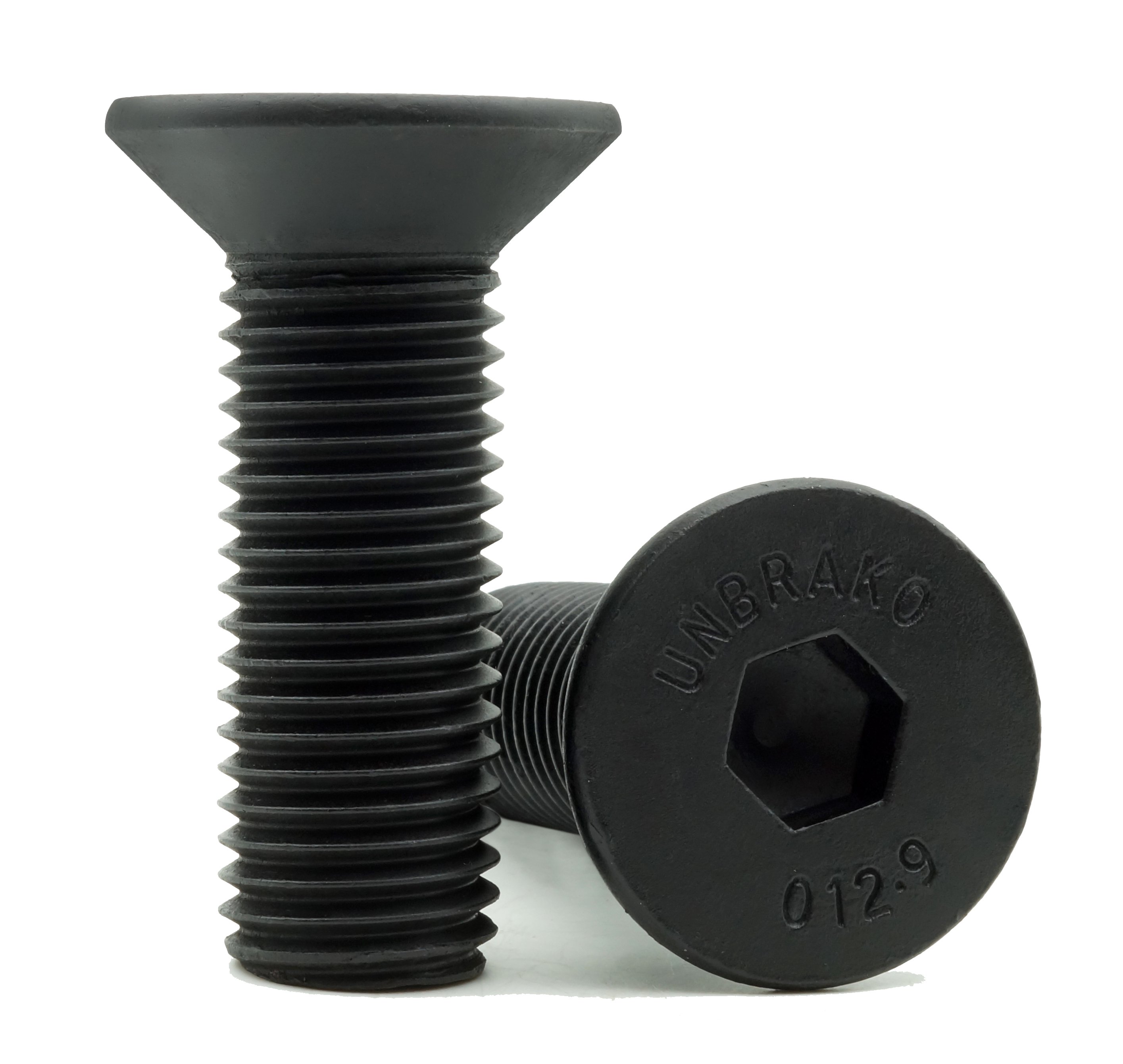 1/4-20x1 ISO B18.3 Alloy Steel Flat Hd Socket Cap Screw Full Thrd Black Oxide (Unbrako)